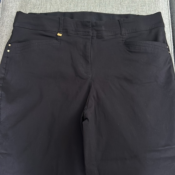 JM CollectionWomen's Plus & Size Tummy Control Curvy-Fit Pants Black Size 18S - Picture 6 of 10